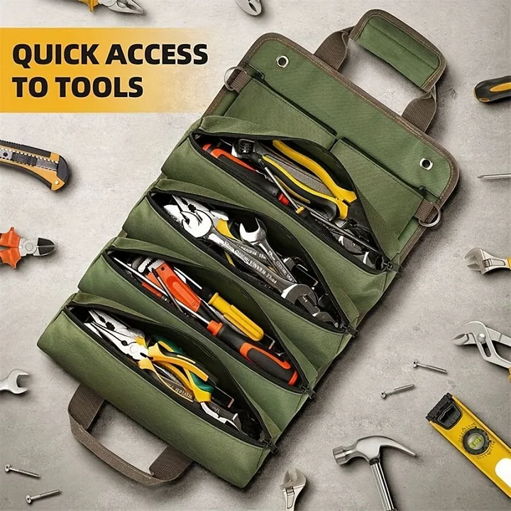 Hardware Tool Roll Storage Bag
